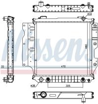 Nissens 60993 - RADIADOR JEEP WRANGLER  (YJ)(87-)4.