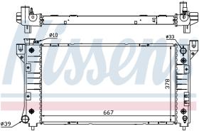 Nissens 60999A - RADIADOR CHRYSLER TOWN & COUNTRY II