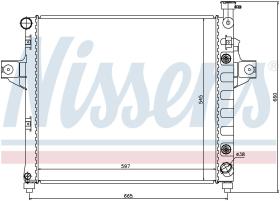 Nissens 61010 - RADIADOR JEEP GRAND CHEROKEE(WJ.WG)