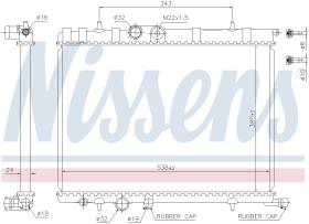 Nissens 63502A - RADIADOR CITROËN XSARA (N0, N1, N2)