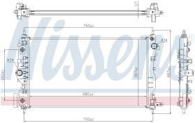 Nissens 61707 - RADIADOR CHEVROLET CRUZE(J300.J305.