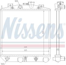 Nissens 61757 - RADIADOR DAIHATSU LEEZA(86-)0.6 TUR