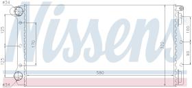 Nissens 61899 - RADIADOR LANCIA MUSA(350)(04-)1.9 J