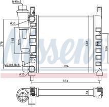Nissens 61930 - RADIADOR FIAT UNO(146)(83-)45-0.9