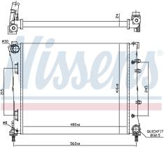 Nissens 61935 - RADIADOR FIAT 500(312)(07-)0.9 TWIN