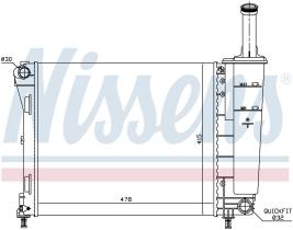 Nissens 61936 - RADIADOR FIAT 500(312)(07-)1.2 GAS