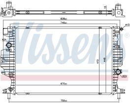 Nissens 620152 - RADIADOR LINCOLN MKZ II(13-)2.0 HYB