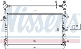 Nissens 62015A - RADIADOR FORD TRANSIT CONNECT(TC7)(
