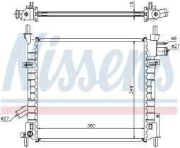 Nissens 62022A - RADIADOR FORD KA(CCQ)(96-)1.6 I 16V