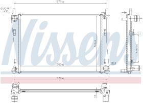 Nissens 62028A - RADIADOR FORD FUSION(CBK)(02-)1.6 E