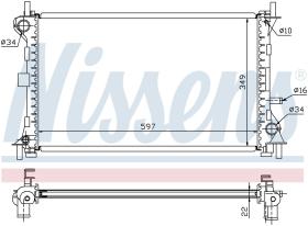 Nissens 62075A - RADIADOR FORD FOCUS I(CAK)(98-)1.4