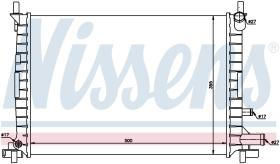 Nissens 62086 - RADIADOR FORD FIESTA IV(DX)(95-)1.0