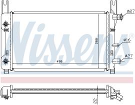 Nissens 62122A - RADIADOR FORD FIESTA III(CX)(89-)1.
