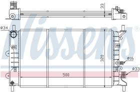 Nissens 621621 - RADIADOR FORD ORION III(EA)(90-)1.6
