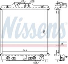 Nissens 633081 - RADIADOR HONDA HR-V(GH)(98-)1.6 I 1