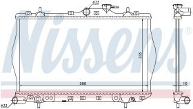Nissens 622971 - RADIADOR HYUNDAI ACCENT (X3)(94-)1.