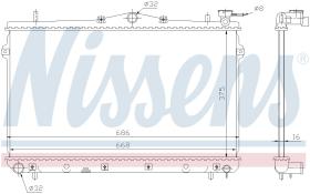 Nissens 62298 - RADIADOR HYUNDAI COUPE (RD.RD2)(96-