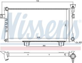 Nissens 623556 - RADIADOR LADA NIVA(76-)1.7 I