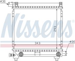 Nissens 62550 - RADIADOR MERCEDES 190 W 201(82-)E 1