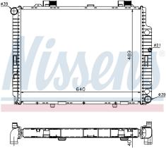 Nissens 62598A - RADIADOR MERCEDES E-CLASS W 210(95-