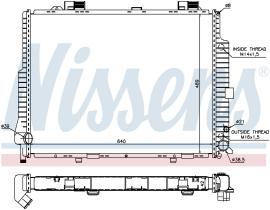 Nissens 62615 - RADIADOR MERCEDES E-CLASS W 210(95-