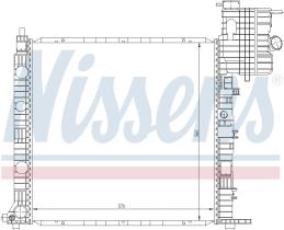 Nissens 62678 - MERCEDES VITO 108 D 96-