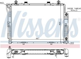 Nissens 62714A - RADIADOR MERCEDES S-CLASS W 140(91-