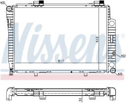 Nissens 62750A - RADIADOR MERCEDES C-CLASS W 202(93-