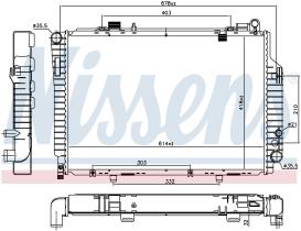 Nissens 62765 - RADIADOR MERCEDES C-CLASS W 202(93-