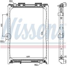 Nissens 62870A - RADIADOR MAN F 2000(94-)6 CYLINDER