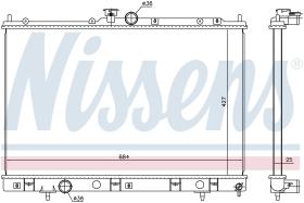 Nissens 628972 - RADIADOR MITSUBISHI OUTLANDER (CU2,