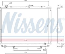 Nissens 628985 - RADIADOR MITSUBISHI PAJERO(V60.70)(