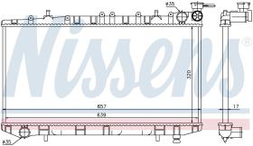 Nissens 62961 - RADIADOR NISSAN ALMERA(N15)(95-)2.0