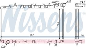 Nissens 62985 - RADIADOR NISSAN SUNNY(N14)(90-)2.0