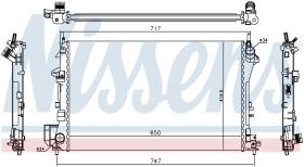 Nissens 63024A - RADIADOR SAAB 9-3(YS3F)(02-)2.2 TID