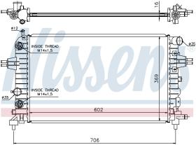 Nissens 63027A - RADIADOR SATURN ASTRA(04-)1.8 I 16V