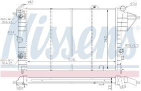 Nissens 630551 - RADIADOR OPEL VECTRA A(88-)1.8 I
