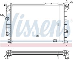 Nissens 63059 - RADIADOR VAUXHALL ASTRA F(91-)1.6 I