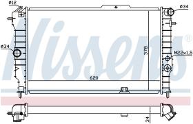 Nissens 630631 - RADIADOR VAUXHALL CALIBRA(90-)2.0 I