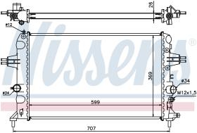 Nissens 630704 - RADIADOR VAUXHALL ASTRA G(98-)1.6 I