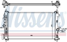 Nissens 630718 - RADIADOR SAAB 9-5(YS3G)(10-)1.6 T