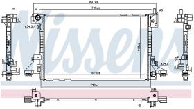 Nissens 630766 - RADIADOR CADILLAC ELR(13-)AMPERA EV