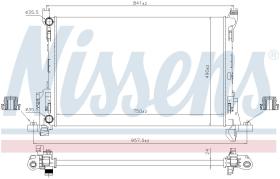 Nissens 630803 - RADIADOR VAUXHALL VIVARO B(14-)1.6