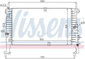 Nissens 63092 - RADIADOR VAUXHALL MERIVA A(03-)1.3