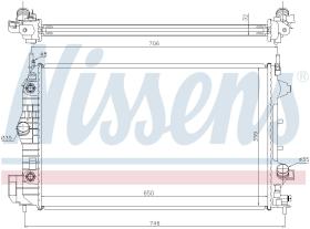 Nissens 63113A - RADIADOR CADILLAC BLS(04-)1.9 CDTI