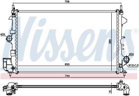 Nissens 63123 - RADIADOR VAUXHALL SIGNUM(02-)1.8 I