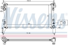 Nissens 636004 - RADIADOR CITROEN NEMO(08-)1.3 HDI