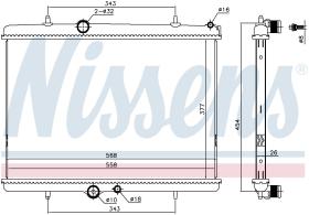 Nissens 636037 - RADIADOR PEUGEOT 307 (3_) (00-) 1.6