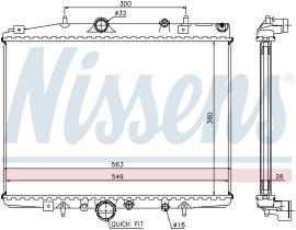 Nissens 63703 - RADIADOR PEUGEOT 406(8B.8E.8F)(95-)