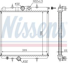 Nissens 63708A - RADIADOR PEUGEOT 206+(TE3)(09-)1.1
